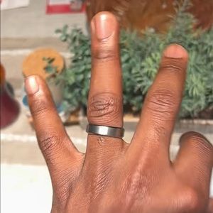 Titanium wedding band